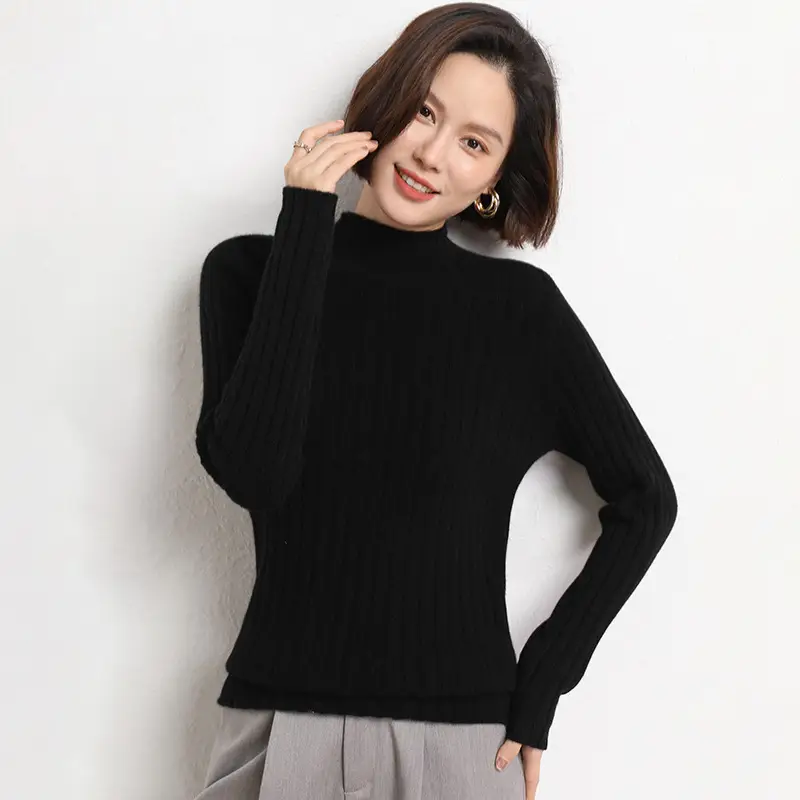 2025 Winter Women's Knit Half Turtleneck Pullover Sweater - Image 11