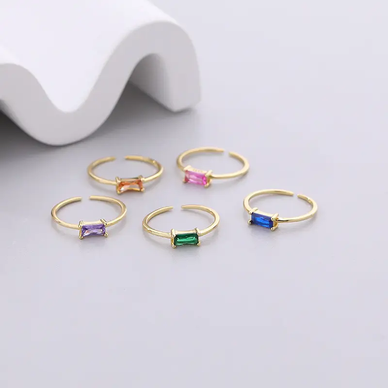 Yuansan 925 Sterling Silver Retro Square Purple Gemstone Ring - Image 6
