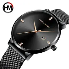 Men's Black Stainless Steel Milan Mesh Watch — feature 5