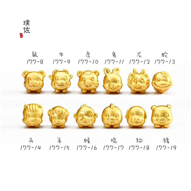 Gold Zodiac Bracelet for Men Women 12mm