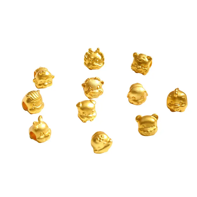 Gold Zodiac Bracelet for Men Women 12mm