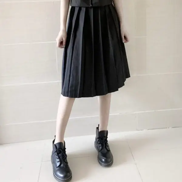 Black Collar Polo Shirt with Sailor Tie Bow - Image 6