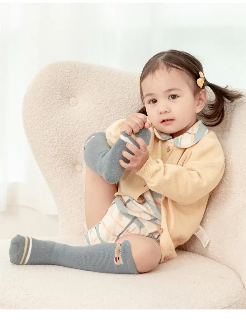 Children's Cartoon Terry Socks Brown Knee Length — feature 12
