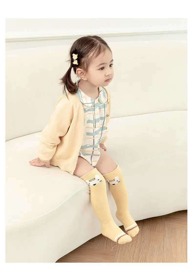 Children's Cartoon Terry Socks Brown Knee Length — feature 8