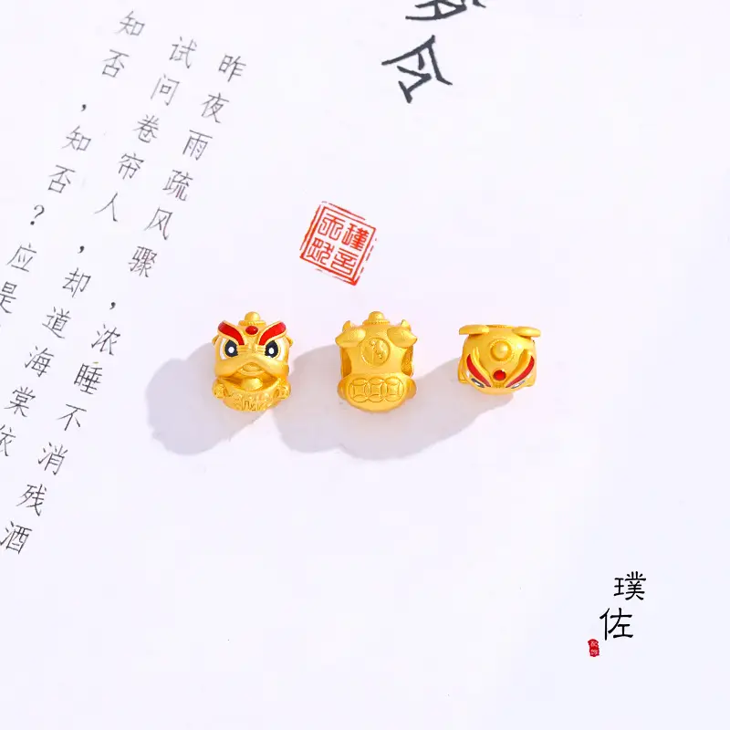 Gold Dragon Design Jewelry Set, 1 Pc, Non-Fading, Stylish, New Arrival — feature 4