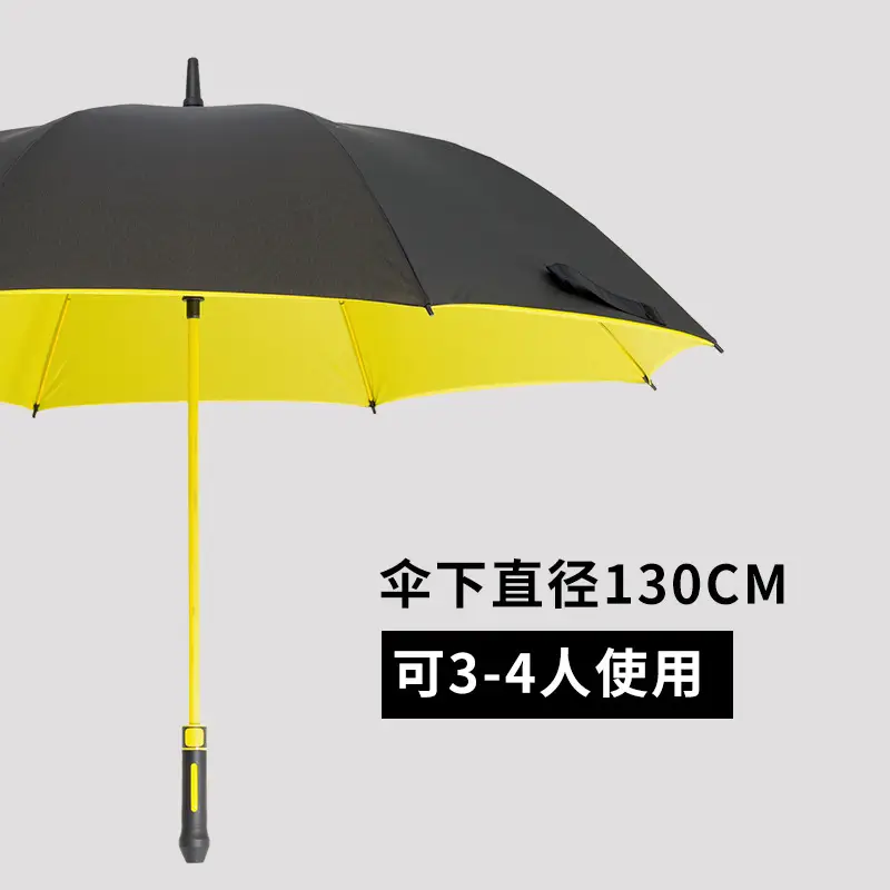 Full Fiber Double Layer Golf Umbrella Black - Image 3