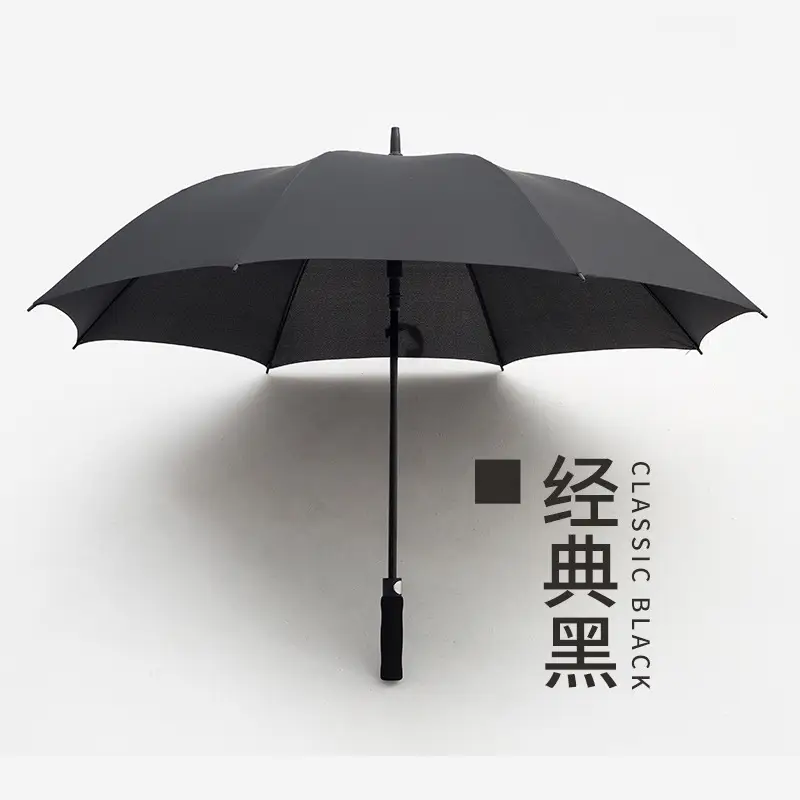 Full Fiber Double Layer Golf Umbrella Black - Image 4