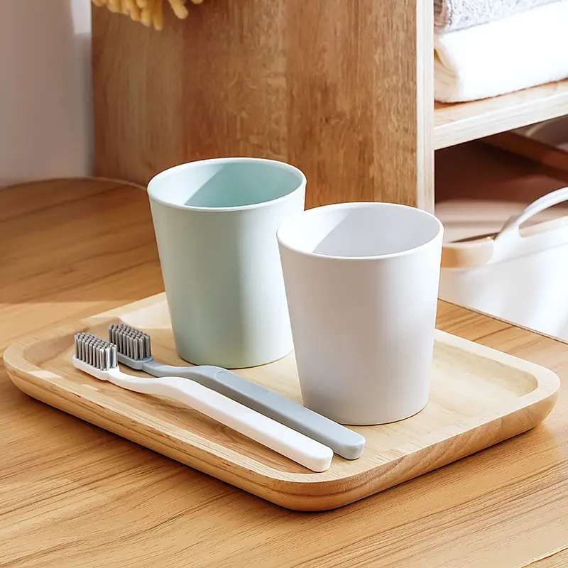 Eco-Friendly Toothbrush Cup Set 8cm High