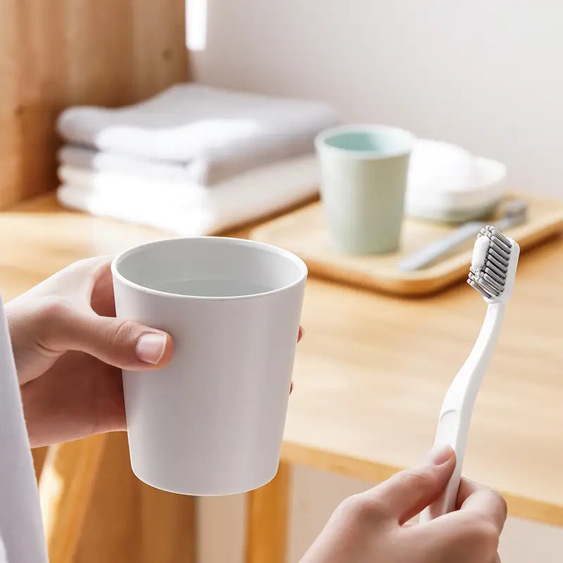 Eco-Friendly Toothbrush Cup Set 8cm High