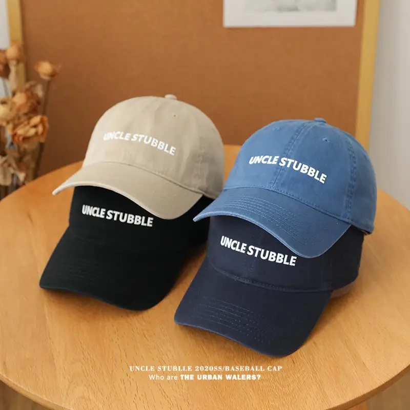 Uncle Stubble Black Baseball Cap Winter All Season