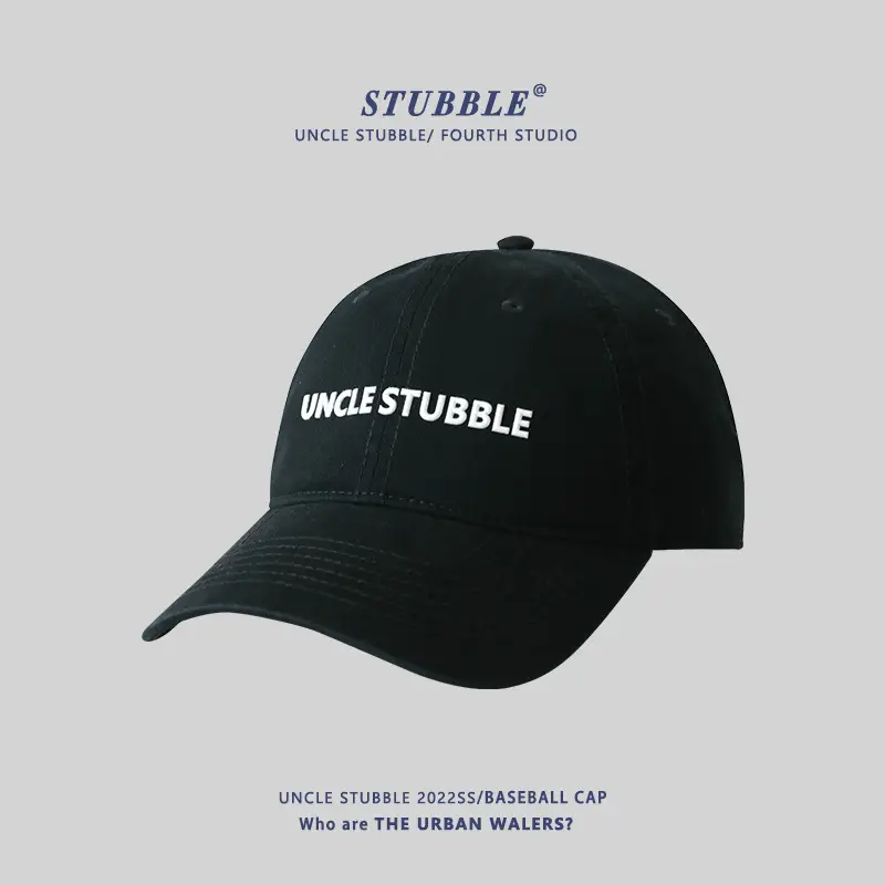 Uncle Stubble Black Baseball Cap Winter All Season