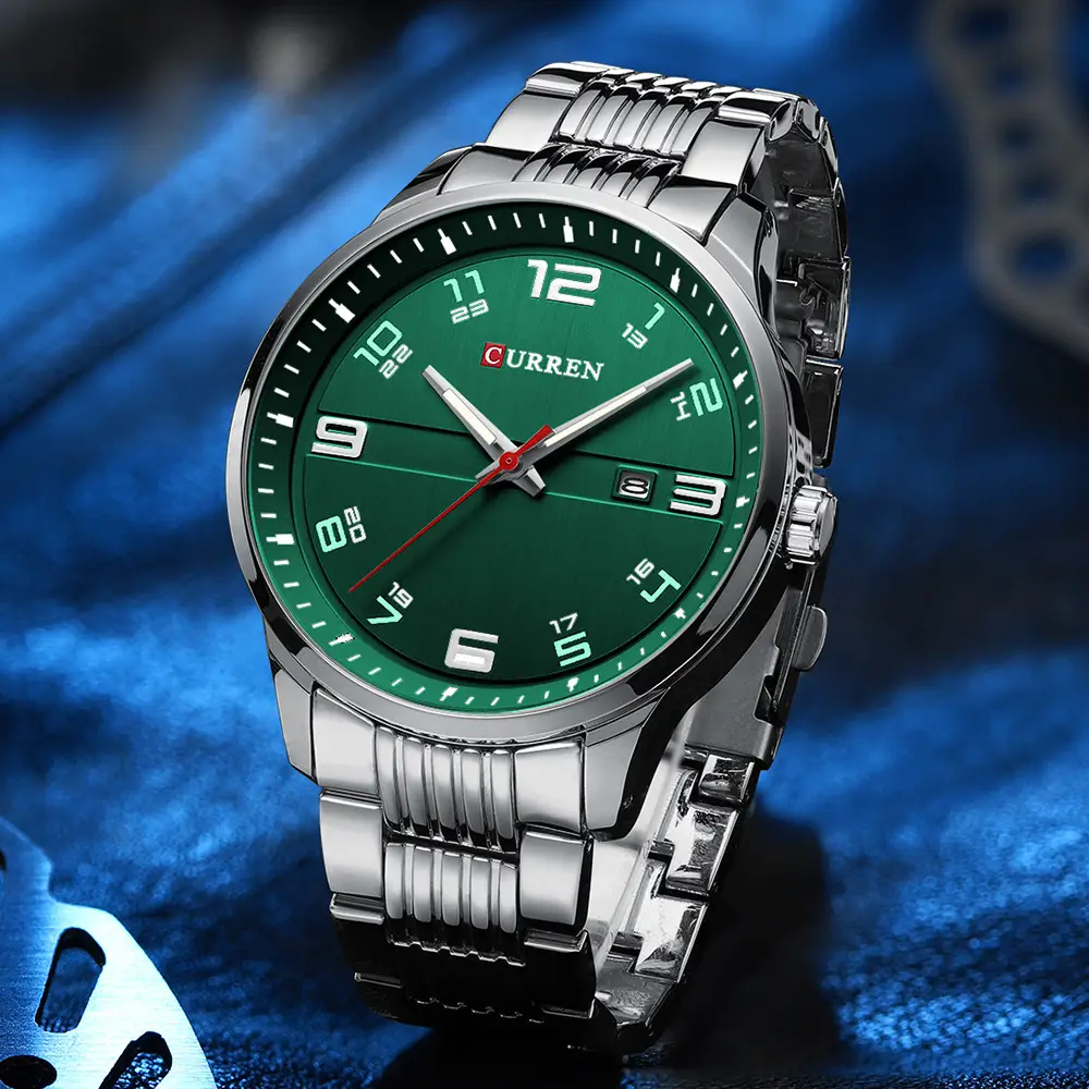 Men's Quartz Watch Steel Band Grey Dial Waterproof — feature 20