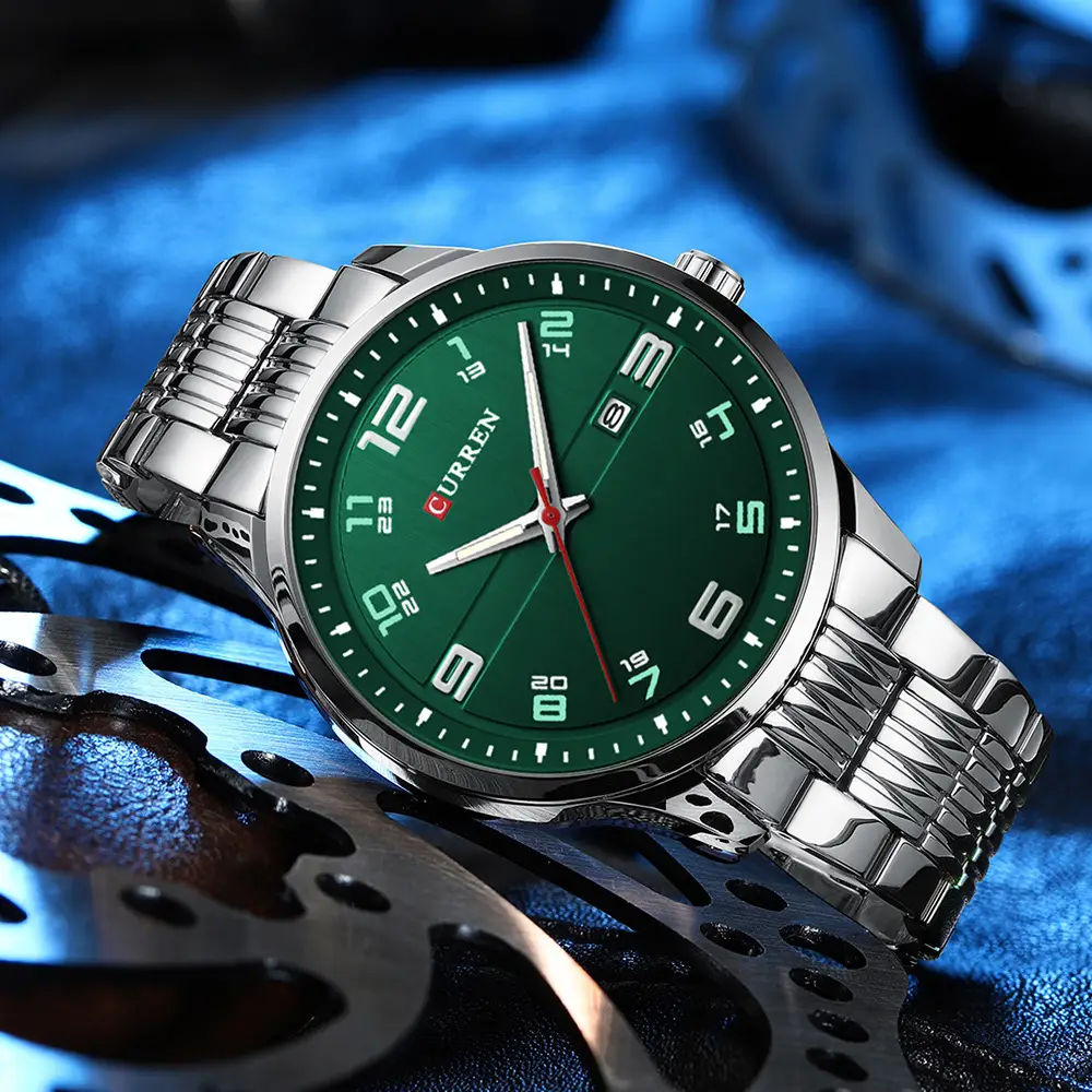 Men's Quartz Watch Steel Band Grey Dial Waterproof — feature 21