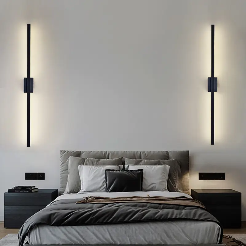 Black Wall Lamp 80cm Modern LED Light - Image 6