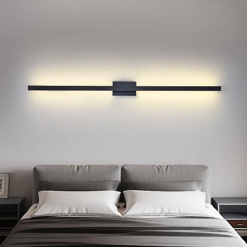 Black Wall Lamp 80cm Modern LED Light - Image 7
