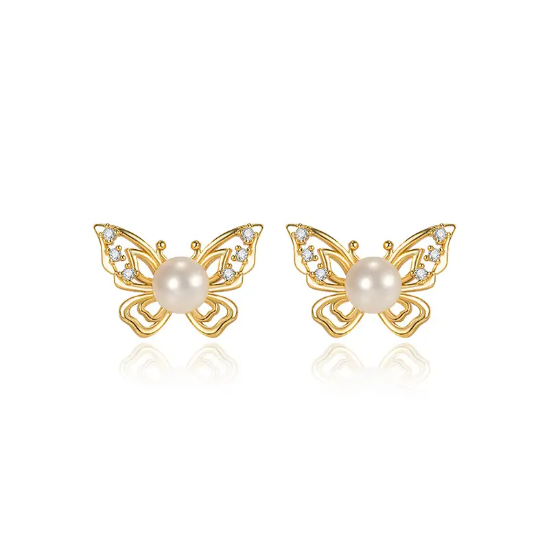 New Chinese Retro Butterfly Earrings Women's Trendy Design - Image 5