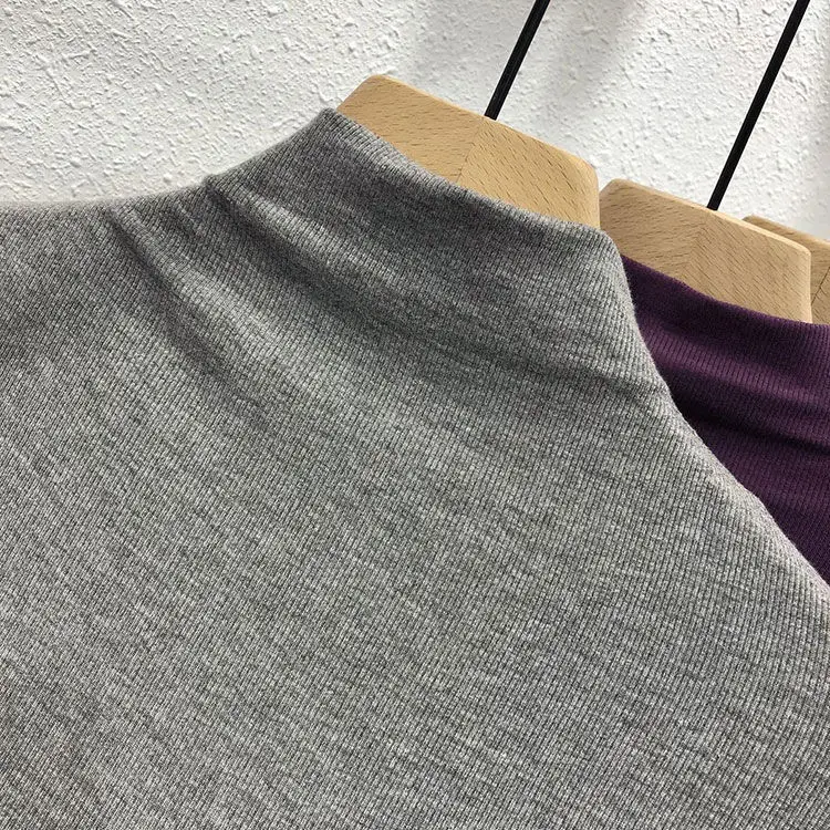 Women's Long Sleeve Solid Olive Green T-Shirt — feature 6