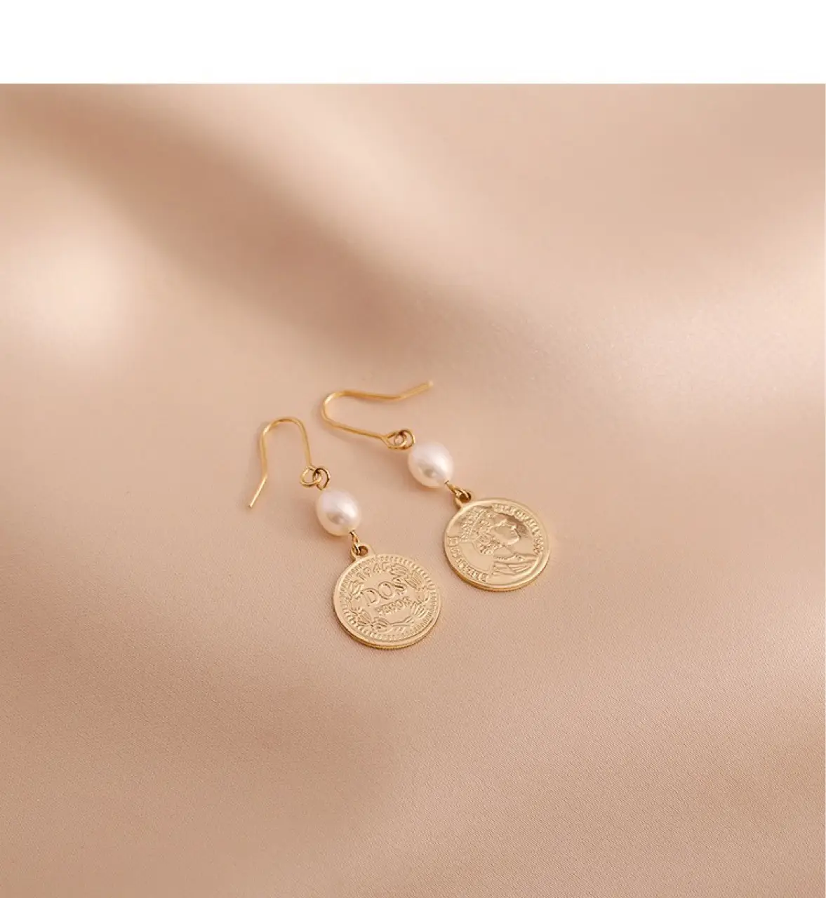 Gold Plated Pearl Earrings for Women — feature 6