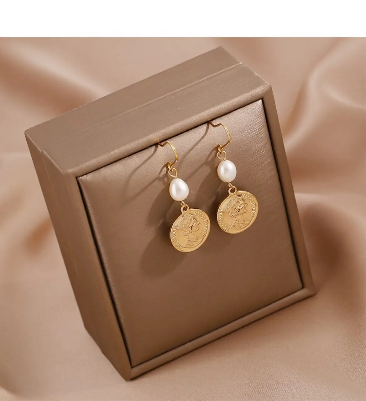 Gold Plated Pearl Earrings for Women — feature 8
