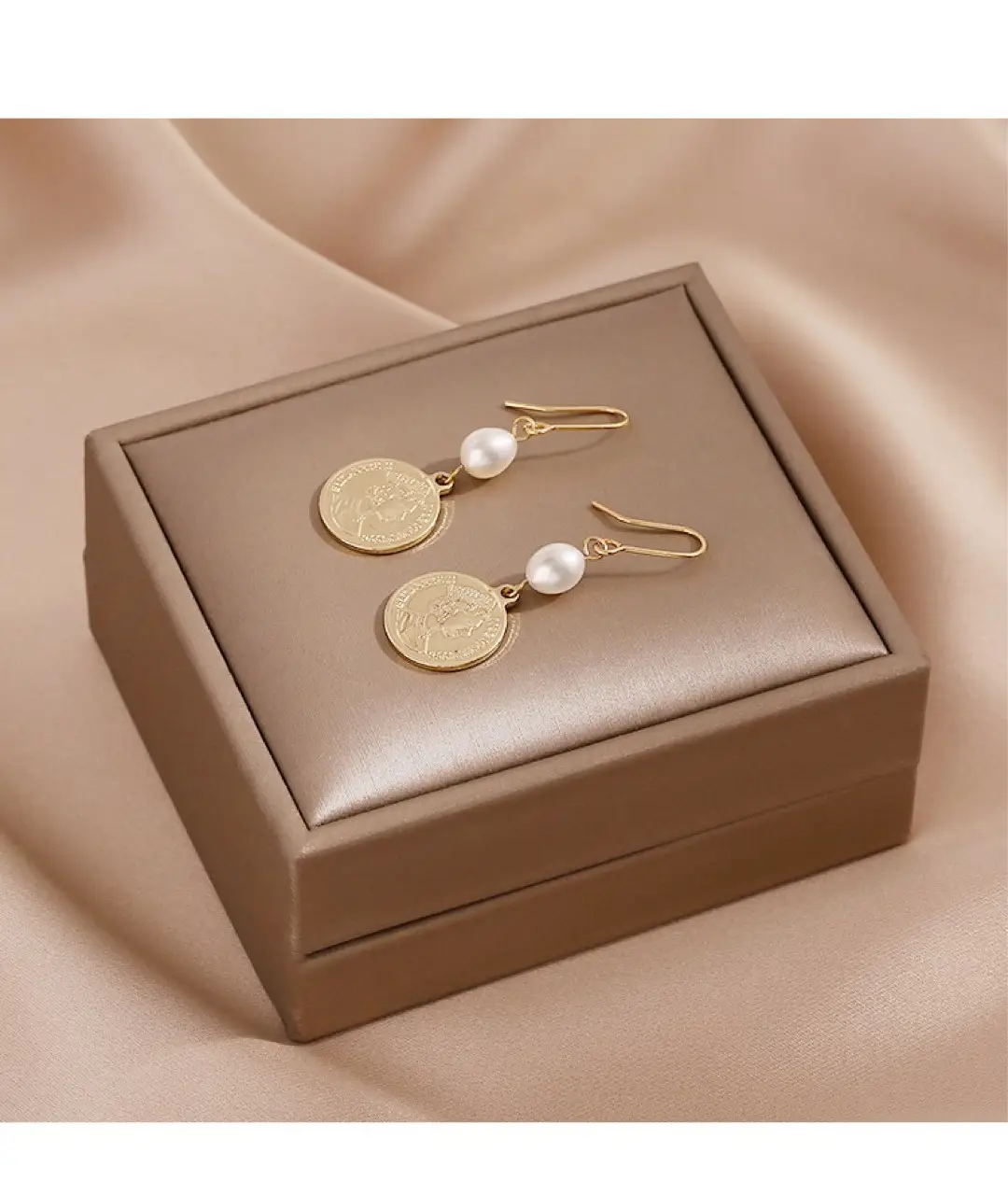 Gold Plated Pearl Earrings for Women — feature 9