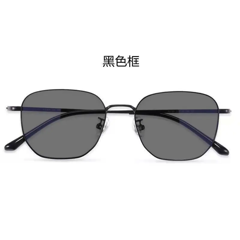 Men Color-Changing Sunglasses with Blue Lenses & Black Frame - Image 2