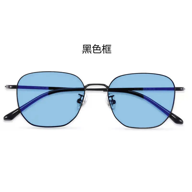 Men Color-Changing Sunglasses with Blue Lenses & Black Frame - Image 5