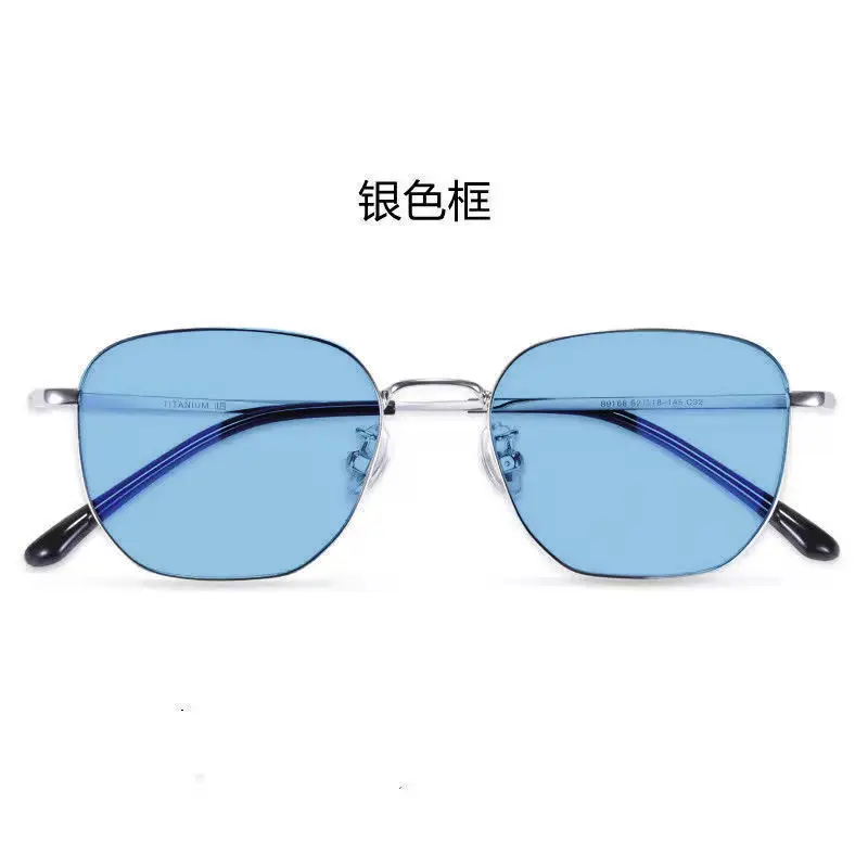 Men Color-Changing Sunglasses with Blue Lenses & Black Frame - Image 6
