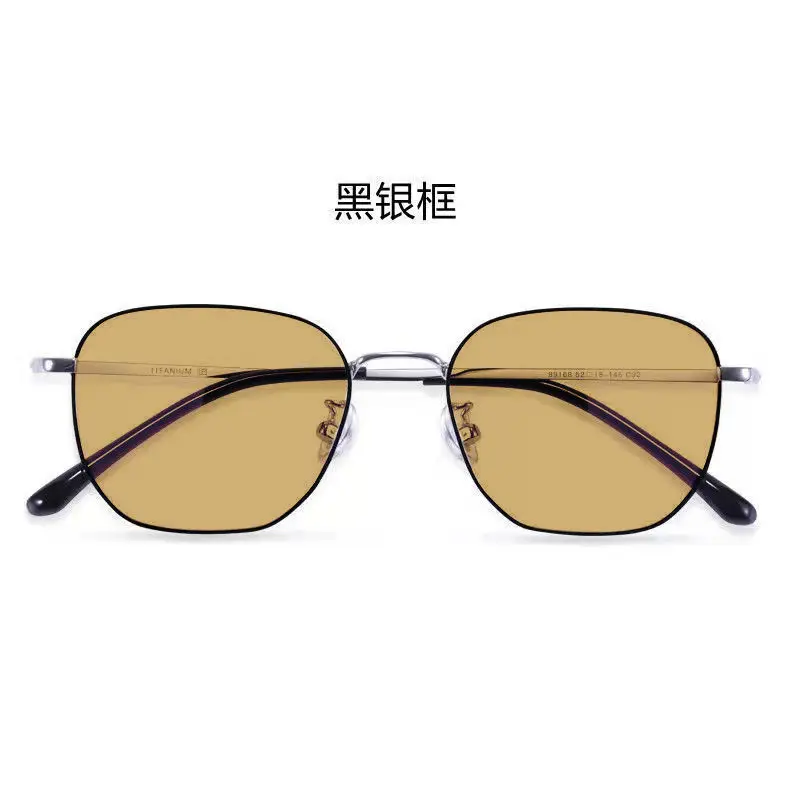 Men Color-Changing Sunglasses with Blue Lenses & Black Frame - Image 7