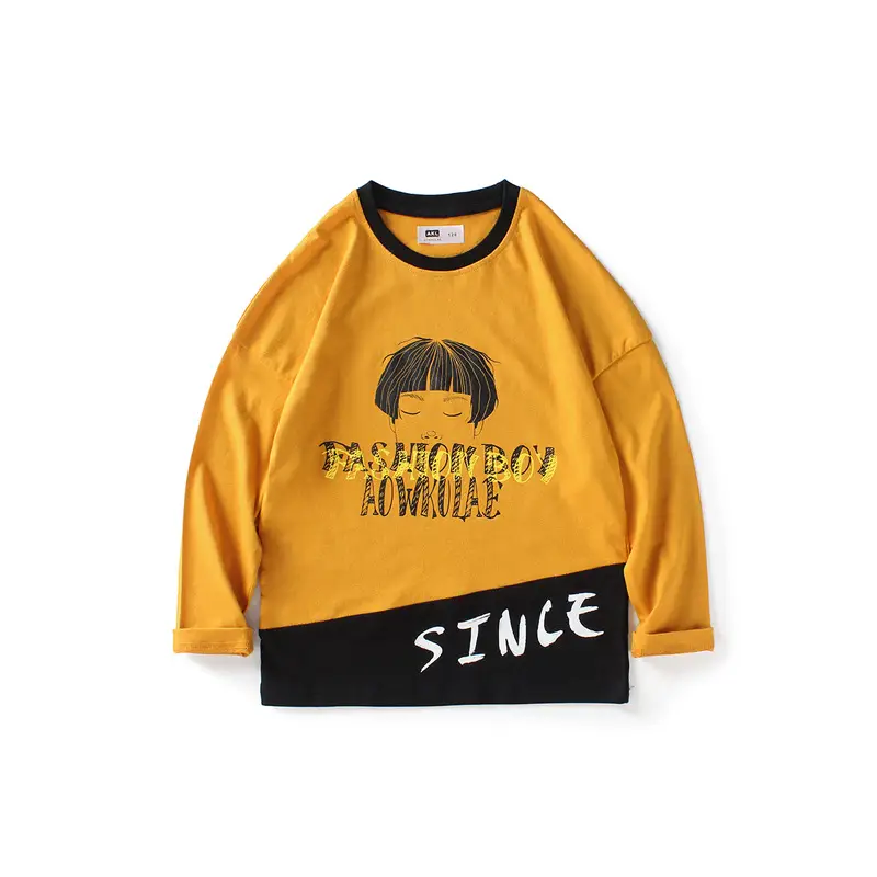 Blue Fashion Boy Sweatshirt for Boys Long Sleeve Printed - Image 6