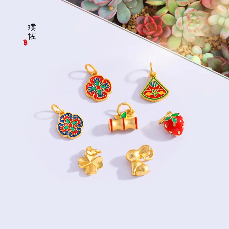 Vietnamese Sand Gold Rabbit Earrings All Year Round — feature 2