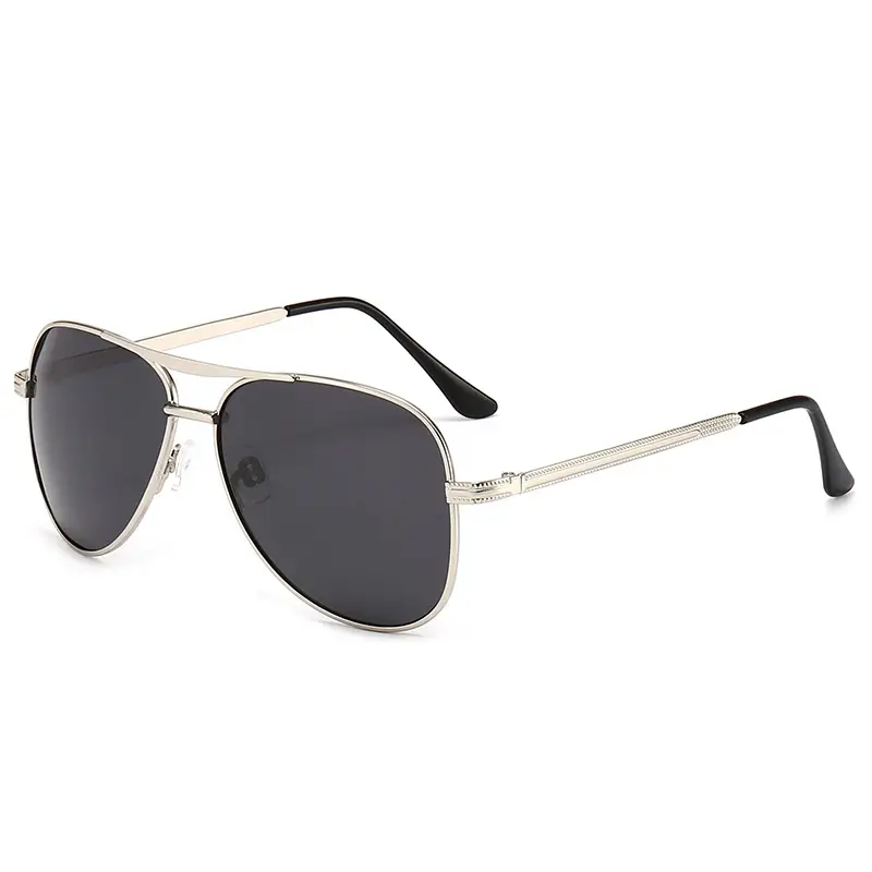 Men Polarized Sunglasses Gold Frame Brown Tint - Image 3