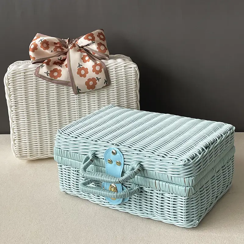 Vintage Woven Gift Box for Wedding & Outdoor Use - Image 24