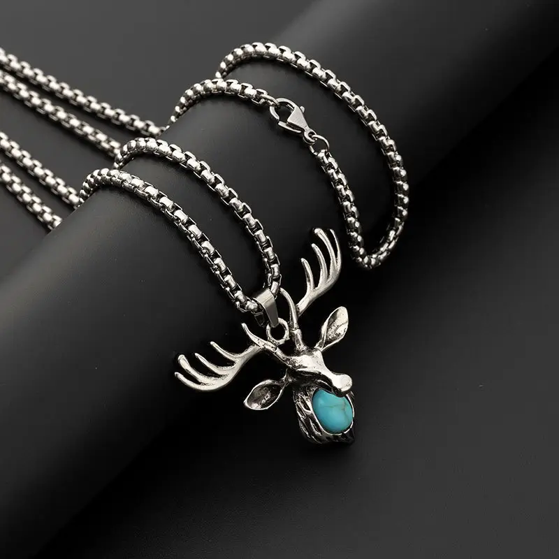Hip-Hop Six-Pointed Star Titanium Steel Necklace for Men Women - Image 17