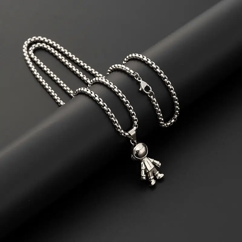 Hip-Hop Six-Pointed Star Titanium Steel Necklace for Men Women - Image 25