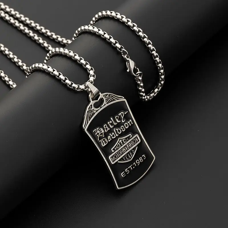 Hip-Hop Six-Pointed Star Titanium Steel Necklace for Men Women - Image 28