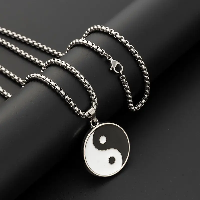 Hip-Hop Six-Pointed Star Titanium Steel Necklace for Men Women - Image 29