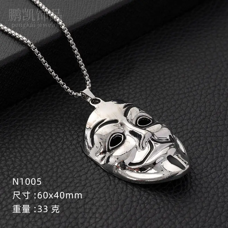 Hip-Hop Six-Pointed Star Titanium Steel Necklace for Men Women - Image 3