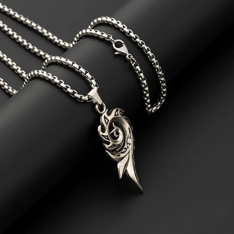 Hip-Hop Six-Pointed Star Titanium Steel Necklace for Men Women - Image 30