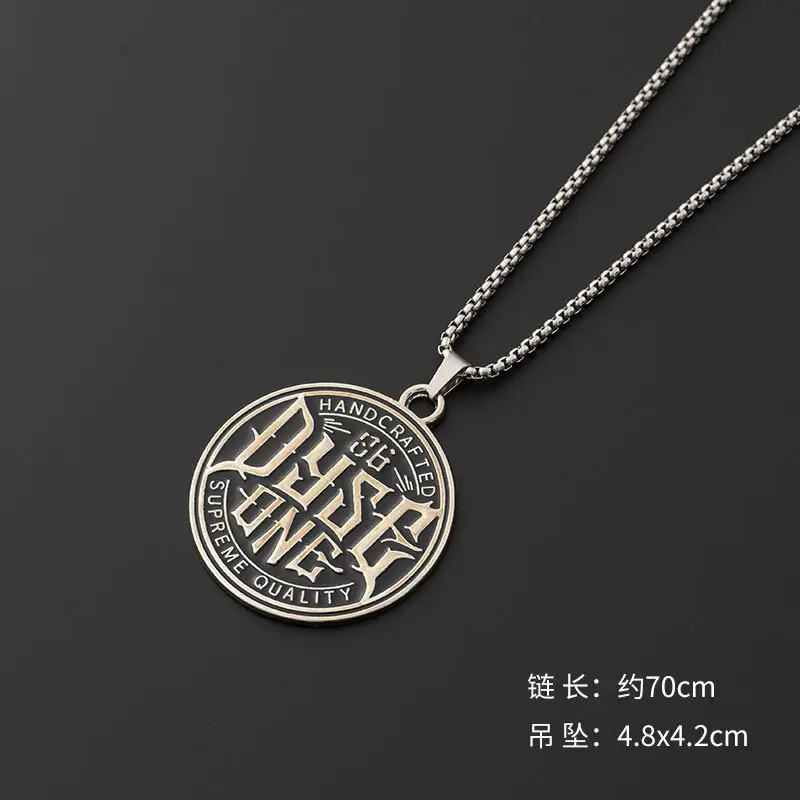 Hip-Hop Six-Pointed Star Titanium Steel Necklace for Men Women - Image 31