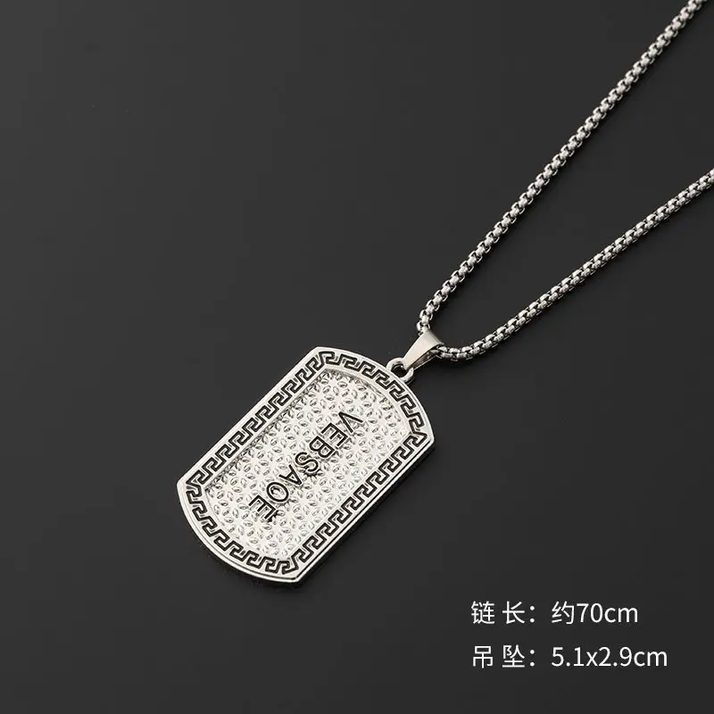 Hip-Hop Six-Pointed Star Titanium Steel Necklace for Men Women - Image 33
