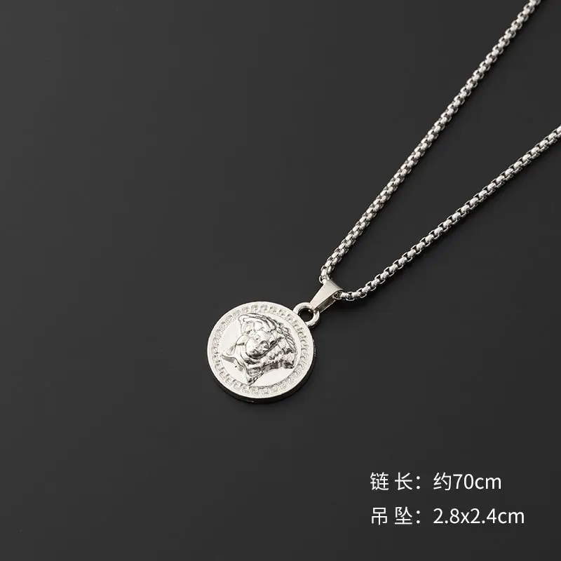 Hip-Hop Six-Pointed Star Titanium Steel Necklace for Men Women - Image 43