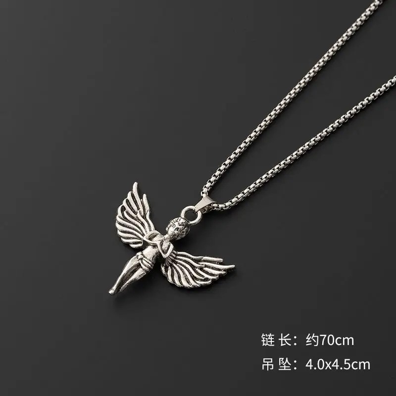 Hip-Hop Six-Pointed Star Titanium Steel Necklace for Men Women - Image 49