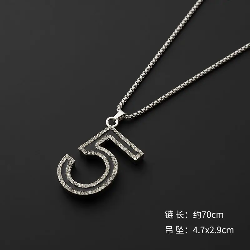 Hip-Hop Six-Pointed Star Titanium Steel Necklace for Men Women - Image 51