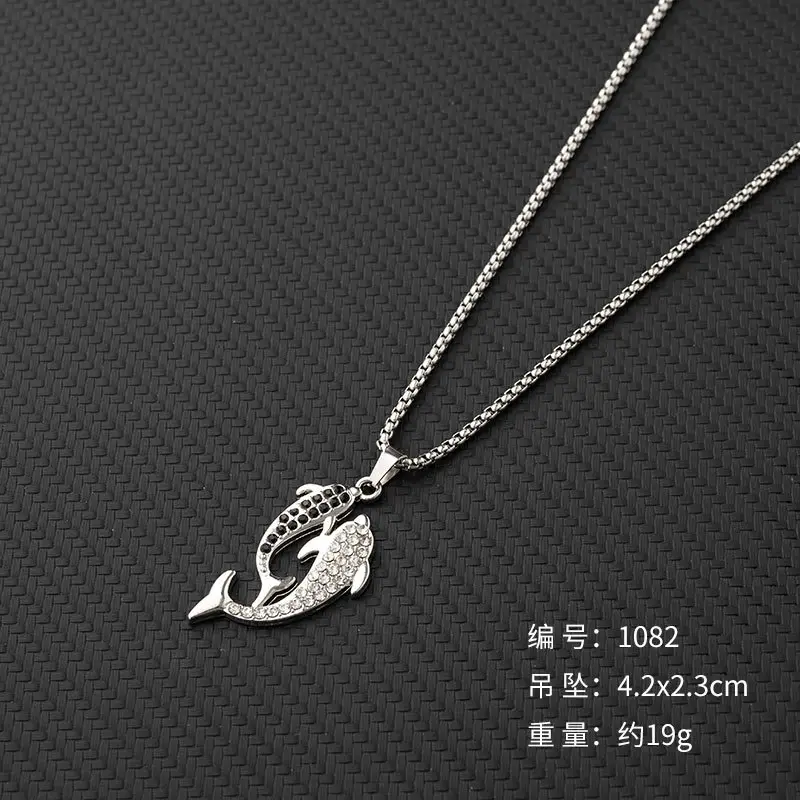 Hip-Hop Six-Pointed Star Titanium Steel Necklace for Men Women - Image 57