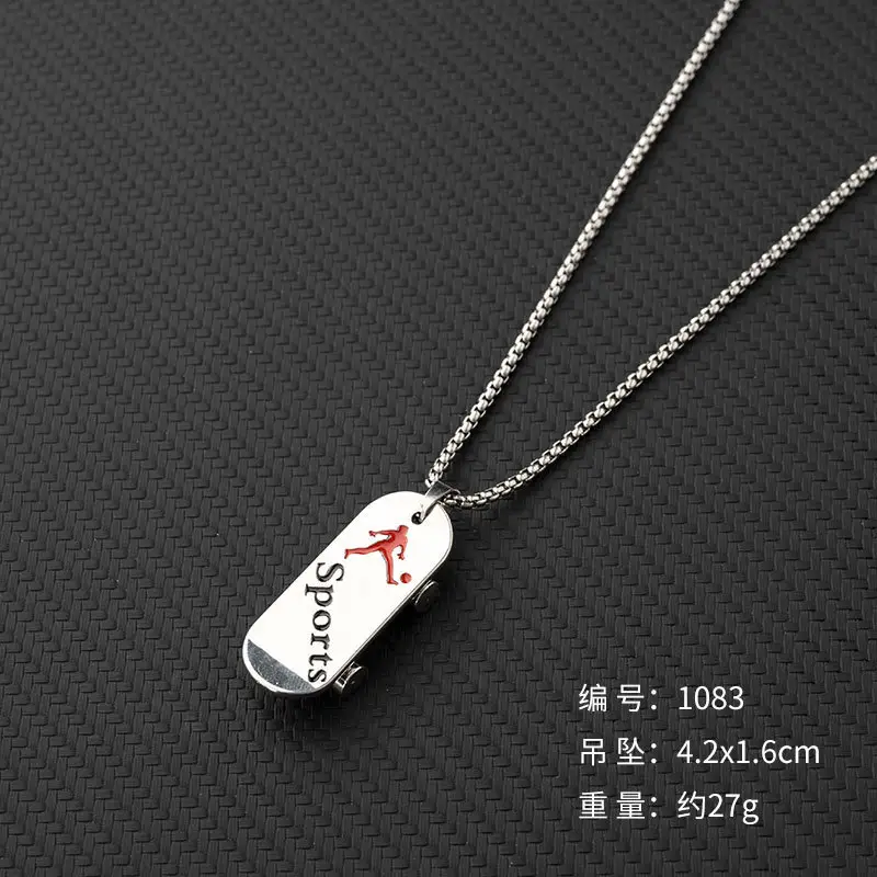 Hip-Hop Six-Pointed Star Titanium Steel Necklace for Men Women - Image 58