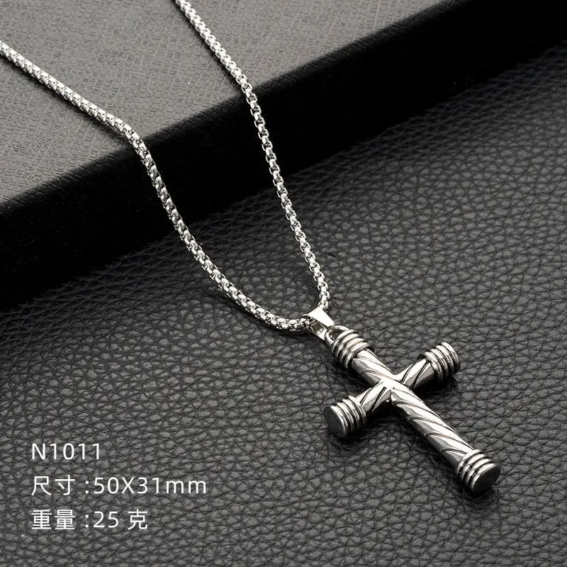 Hip-Hop Six-Pointed Star Titanium Steel Necklace for Men Women - Image 6