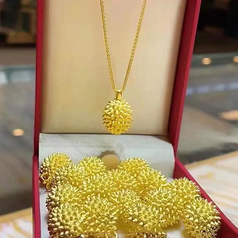 Gold Net Sand Gold Necklace Niche Design