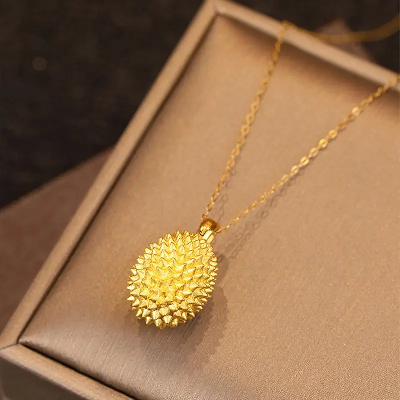 Gold Net Sand Gold Necklace Niche Design