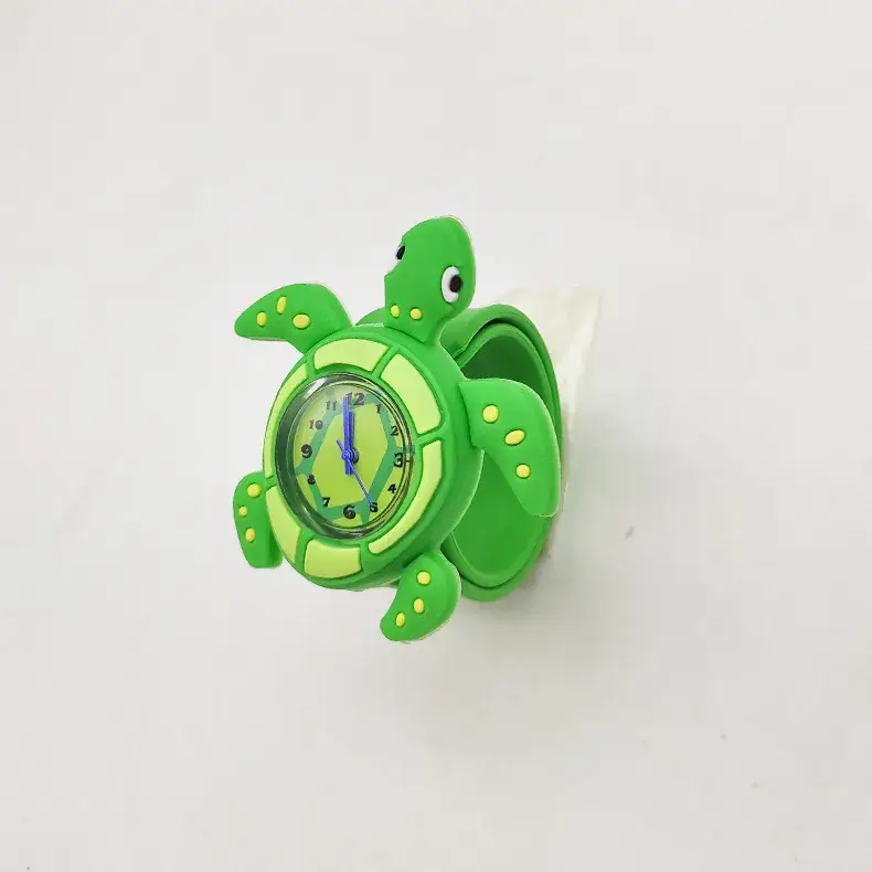 Blue Cartoon Pop Watch for Kids Silicone Marine Animal Gift - Image 2