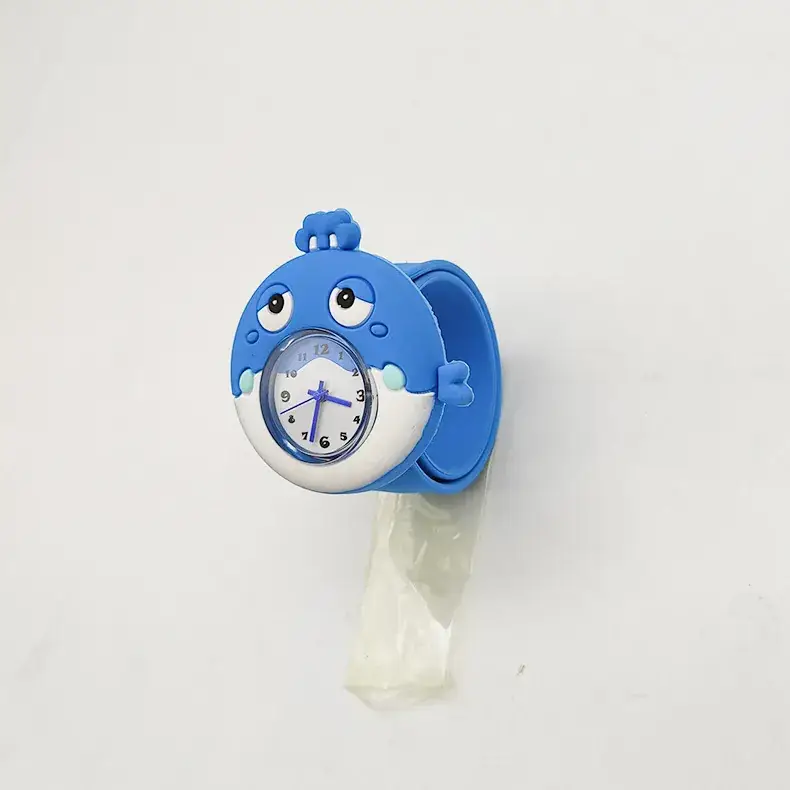 Blue Cartoon Pop Watch for Kids Silicone Marine Animal Gift - Image 4